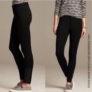 12.Banana Republic Pointe Vegan Ankle Zipper Leggings